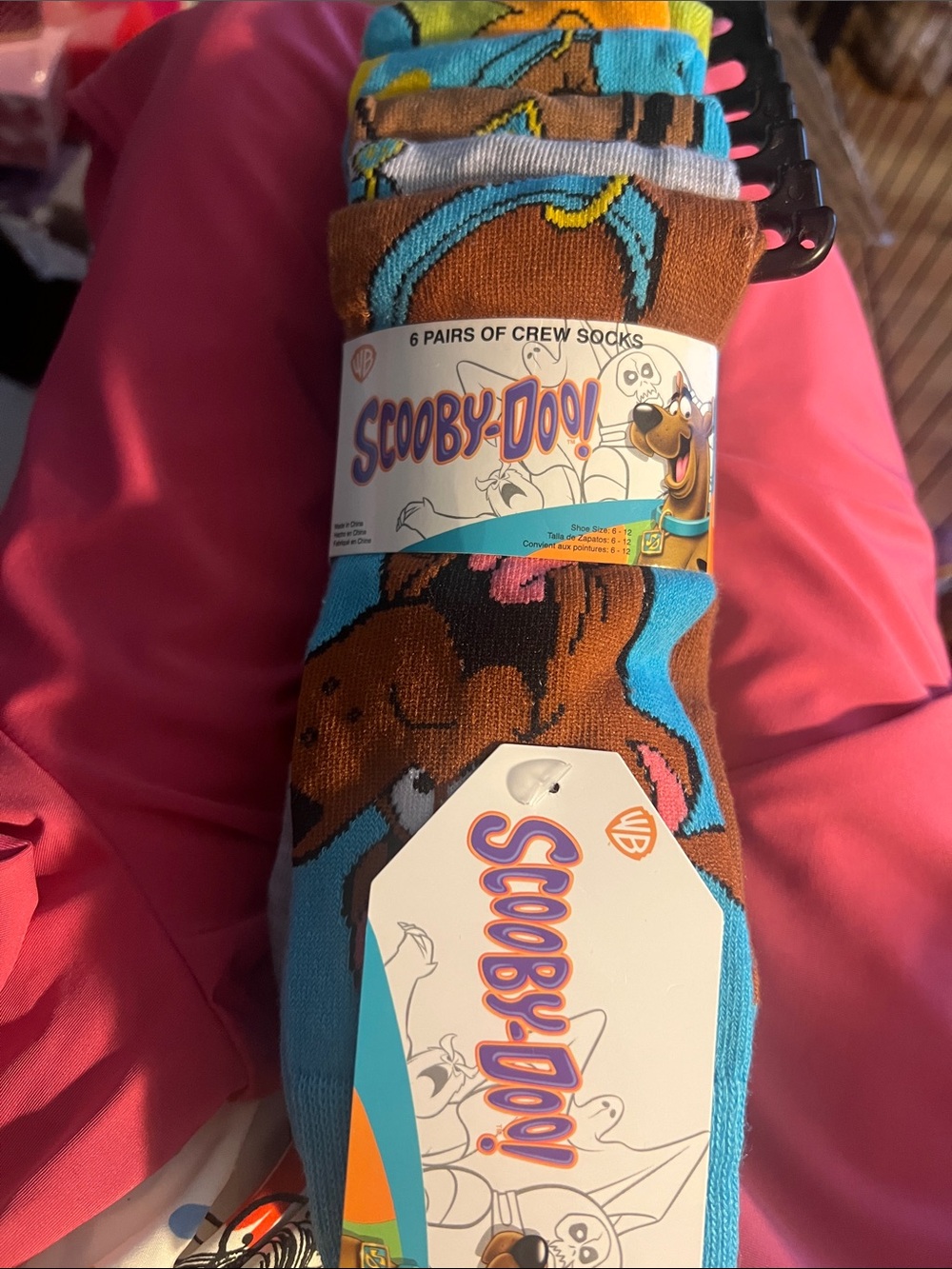 Warner Bros. Scooby-Doo Crew Socks - 6 pairs . NWT